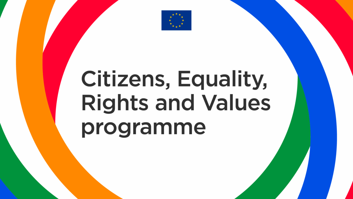 Visuel pour le CERV - Citizen, Equality, Rights and Values programme de l'Union Européenne